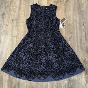 ECI New York Babydoll Dress Crushed Velvet Sleeveless Fairy Whimsigoth Y2k Sz 14